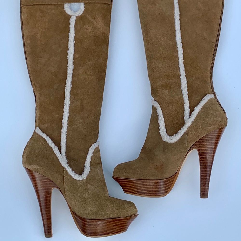 Bebe platform boots size 7